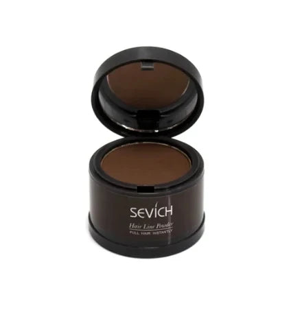 Sevich Hairline Repair Filling Powder in a black container, showcasing hairline powder for full hair intensity.